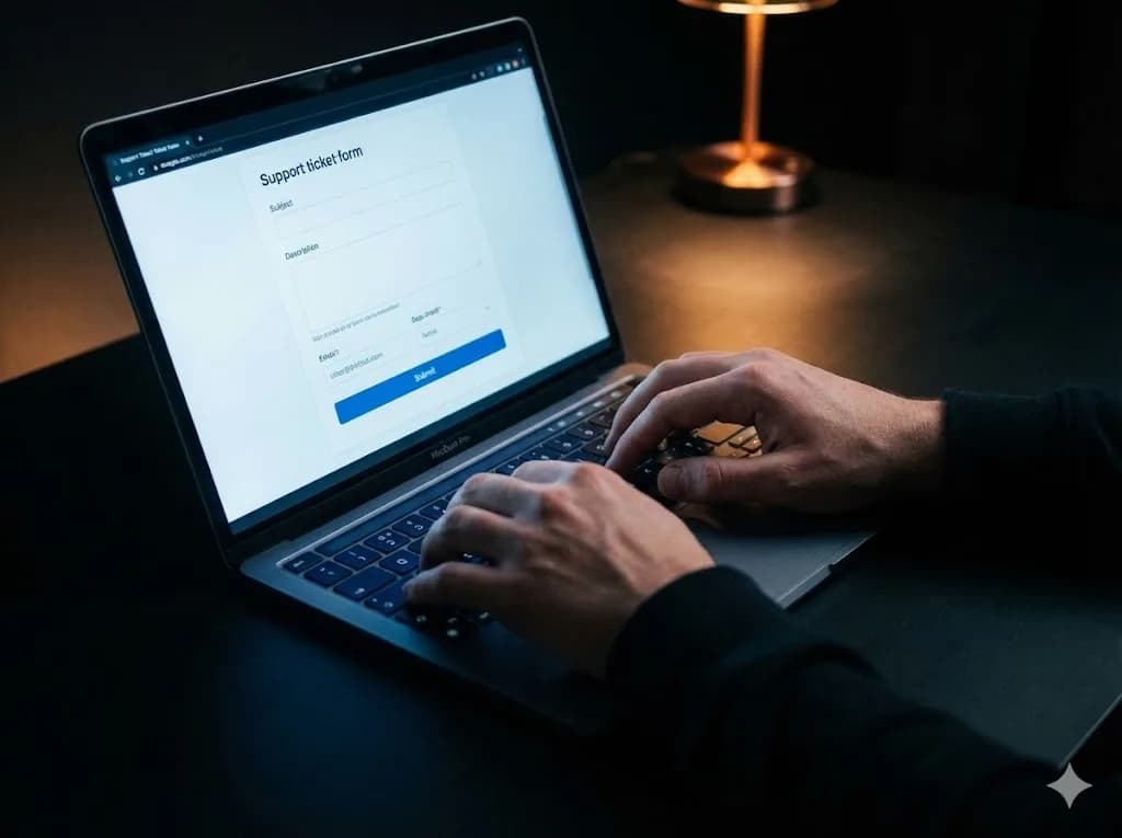 Formulario de soporte técnico de SyxWeb