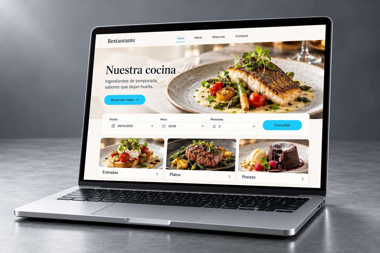 Sitio Web para Restaurante - 1