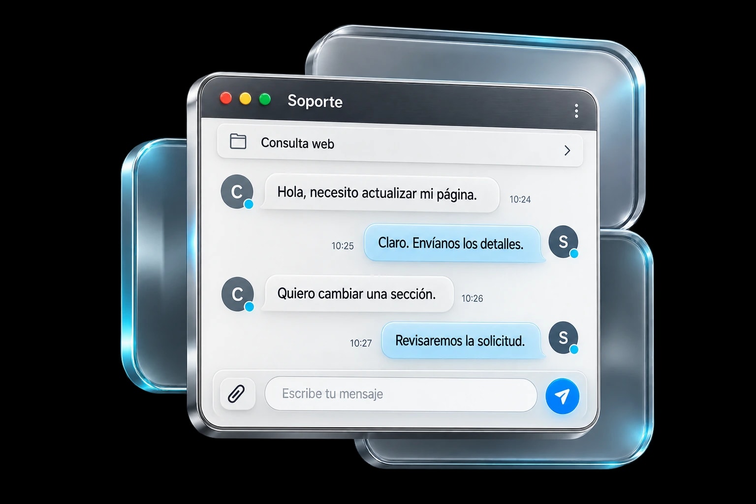 Soporte 24/7 - Chat en vivo
