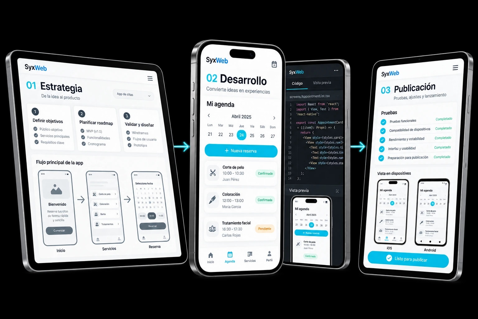 Proceso de desarrollo de apps móviles