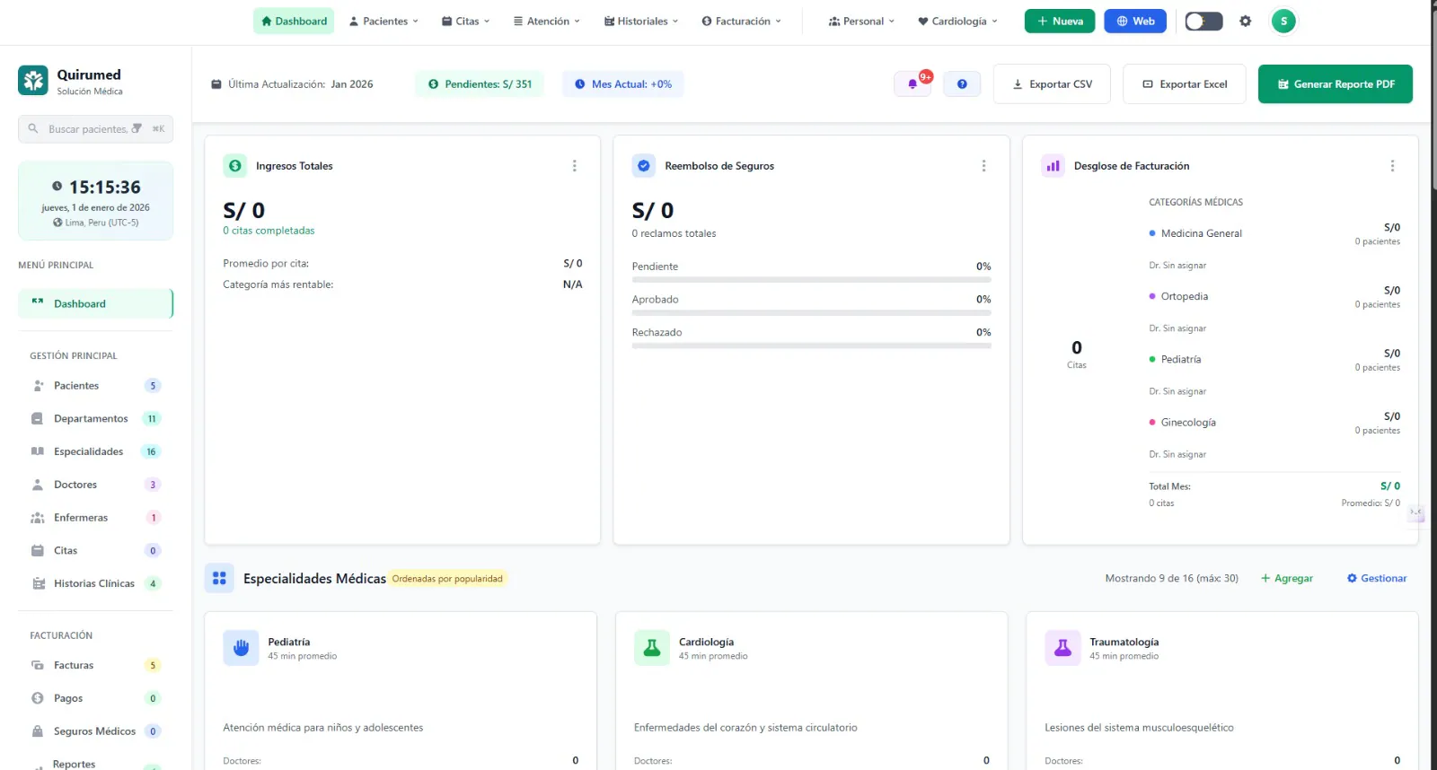 Quirumed - Sistema Clínico